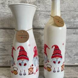 Gonk Vase & Light Up Bottle Set, Gifts, Santa Autumn, Xmas Gifts - thumbnail 2
