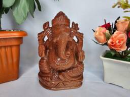 Goldstone Ganesha - Sparkling Sunsitara Ganpati Divine Sculpture Housewarming Gift Religious Idol Home Altar Decor