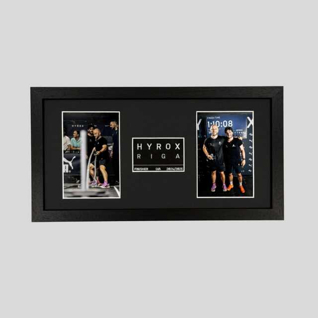 Hyrox Finisher Frame - Race Patch & Photo Display Personalised Sports Medal Gift - image 1