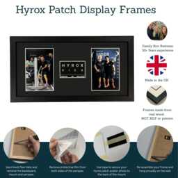 Hyrox Finisher Frame - Race Patch & Photo Display Personalised Sports Medal Gift - thumbnail 2
