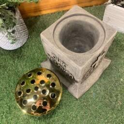 stone Garden Beloved Pet Memorial Grave Side Flower Vas Pot Ornament - thumbnail 4
