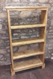 Handmade Reclaimed Wood Bookcase Shelves Rustic - thumbnail 1