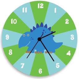 Dinosaur Wall Clock For Boys Bedroom Baby Nursery, Nursery Wall Art - thumbnail 1