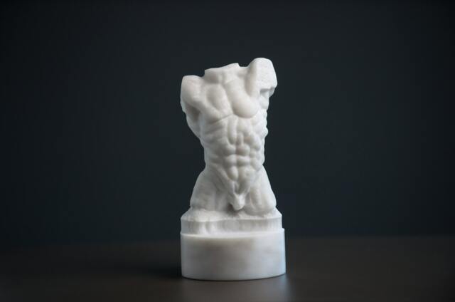 Marble Statue Torso Of The Falling Man By Rodin Carved Artist Sculpture Bust - image 1