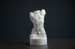 Marble Statue Torso Of The Falling Man By Rodin Carved Artist Sculpture Bust - thumbnail 1