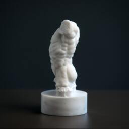 Marble Statue Torso Of The Falling Man By Rodin Carved Artist Sculpture Bust - thumbnail 4