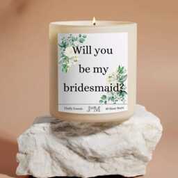 Will You Be My Bridesmaid Proposal Gift. Gift For Bridesmaid. Candle Proposal. Wedding Gifts Her - thumbnail 3