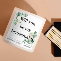 Will You Be My Bridesmaid Proposal Gift. Gift For Bridesmaid. Candle Proposal. Wedding Gifts Her - thumbnail 2