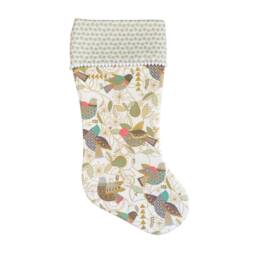 Rifle Paper Co. Christmas Stocking Folkorico Pajarito De Oro Bird Print - thumbnail 3