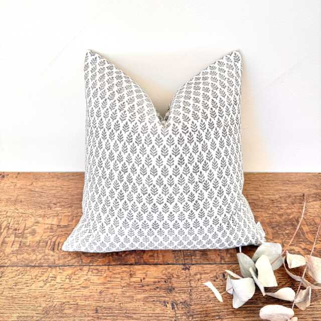 1762. Folia Espresso Tree 100% Cotton Cushion Cover, Various Sizes - image 1