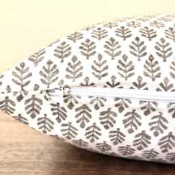 1762. Folia Espresso Tree 100% Cotton Cushion Cover, Various Sizes - thumbnail 2