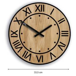 Wooden Round Wall Clock 13 - thumbnail 4