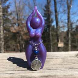 Inanna Story Goddess Statue - Statue, Priestess, Ariadne, Labyrinth, Queen Of Heaven, Sacred Path, Story Goddess - thumbnail 1