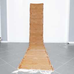 Handmade Moroccan Runner Rug Geometric Berber Carpet For Hallway - thumbnail 1