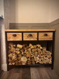3 Drawer Wine Crate Log Storage Rack Unit