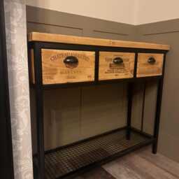 3 Drawer Wine Crate Log Storage Rack Unit - thumbnail 2