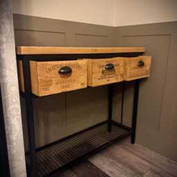 3 Drawer Wine Crate Log Storage Rack Unit - thumbnail 3