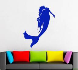 Mermaid Wall Decal Removable Vinyl Art 2140 - thumbnail 1