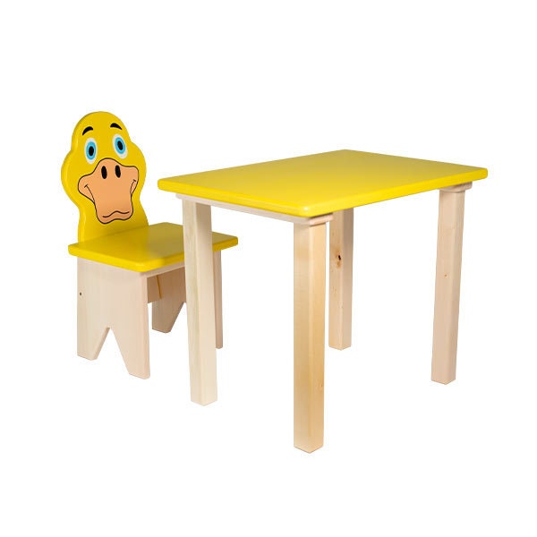 Quirky Kids Chair Duck Design - Wooden Furniture For Toddlers & Preschoolers