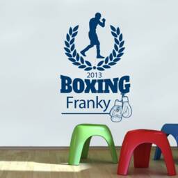 Personalised Boxing Wall Sticker, Boxing Sticker, Personalised Gift, Wall Decor, Boys Bedroom Art - thumbnail 3