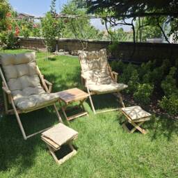 Premium Wooden Garden Chair With Armrest, Adjustable Patio Chair, Comfortable Sun Lounger, Sunbed, Balcony Deck Chair - thumbnail 3