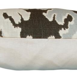 Kelly Wearstler Ikat Pillow Cover Gray Bengal Bazaar Linen Throw - Only 3 Left - thumbnail 2
