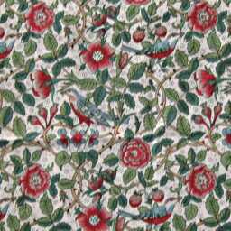 Liberty William Morris Briarwood, Arts & Crafts, Red Green, Mid 70S Cotton Cushion Cover, Throw Pillow Home Decor - thumbnail 3
