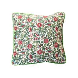 Liberty William Morris Briarwood, Arts & Crafts, Red Green, Mid 70S Cotton Cushion Cover, Throw Pillow Home Decor - thumbnail 1
