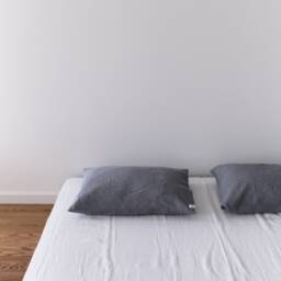 Linen Pillowcase Set Of 2, Stonewashed European Flax Linen, Breathable Cooling Pillow Covers, Minimalist Neutral Bedding, Gray Grey Stone - thumbnail 3