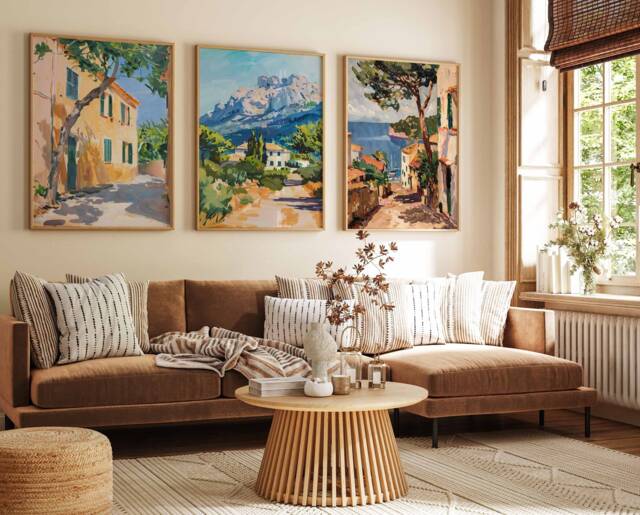 Set Of 3 Mallorca Poster, Travel Prints, Art, Tropical Decor, Coast Wall Spanish Print, Balearic Islands Print - image 1