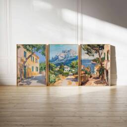 Set Of 3 Mallorca Poster, Travel Prints, Art, Tropical Decor, Coast Wall Spanish Print, Balearic Islands Print - thumbnail 2