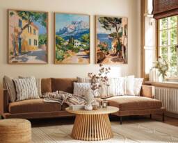 Set Of 3 Mallorca Poster, Travel Prints, Art, Tropical Decor, Coast Wall Spanish Print, Balearic Islands Print - thumbnail 1