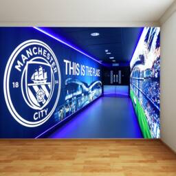 Manchester City Full Wall Mural - Inside Stadium This Is The Place Art - thumbnail 2