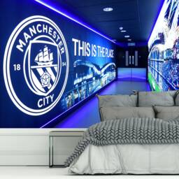 Manchester City Full Wall Mural - Inside Stadium This Is The Place Art - thumbnail 1