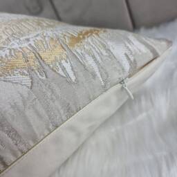 Aztec Inca Cream & Gold Cushion Cover, Inca Decorative Pillow Design, , Sofa Throw Bed Cover - thumbnail 3