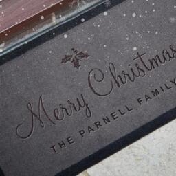 Ornate Christmas Family Doormat - Personalised Boutiquegifts - thumbnail 2