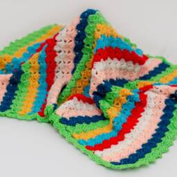 Multi Coloured Baby Blanket - thumbnail 2