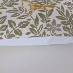 "Autumn Fall Bird Song Green Orange Cushion Cover 14"" 16"" 18"" 20" - thumbnail 2