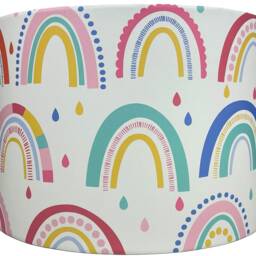 Rainbow Lampshade For Ceiling & Table Lamps, Kids Bedroom Or Nursery Drum Light Shade - thumbnail 2