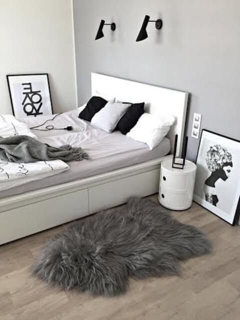 On Sale Genuine Natural Icelandic Sheepskin Rug - Throw Chair Cover -Super Soft Rug- Nordic Rug Scandinavian - image 1