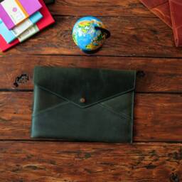 Personalized Leather Document Folder A4, Teacher Portfolio, Coworker Gift - thumbnail 2