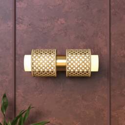 Handmade Bamboo Woven Wall Lamp Minimalist Sconce Lighting - thumbnail 2