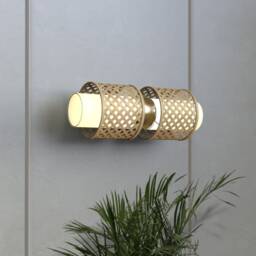 Handmade Bamboo Woven Wall Lamp Minimalist Sconce Lighting - thumbnail 3