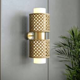 Handmade Bamboo Woven Wall Lamp Minimalist Sconce Lighting