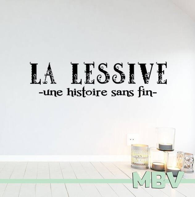 Laundry Room French Quote Wall Decal La Lessive Vinyl Sticker - image 1