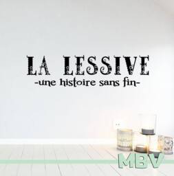 Laundry Room French Quote Wall Decal La Lessive Vinyl Sticker - thumbnail 1