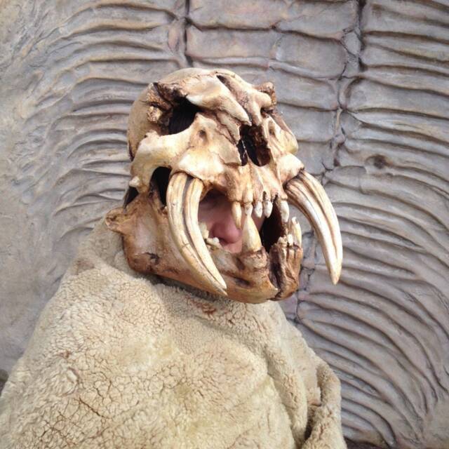 Barbarian Skull Helmet Conan Style Mask, Halloween Costume Prop - image 1