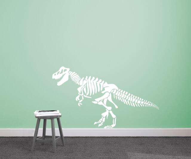 T-Rex Skeleton Vinyl Wall Decal, Kids Dinosaur Sticker - image 1