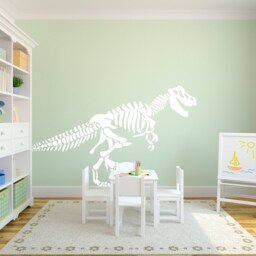 T-Rex Skeleton Vinyl Wall Decal, Kids Dinosaur Sticker - thumbnail 2