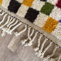 Handmade Moroccan Wool Rug - Authentic Moroccan Rugs 8x10 Unique Artisan Home Decor Accent - thumbnail 3